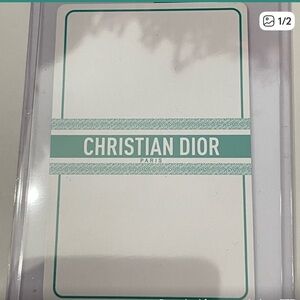 Dior Green and White Playing Cards